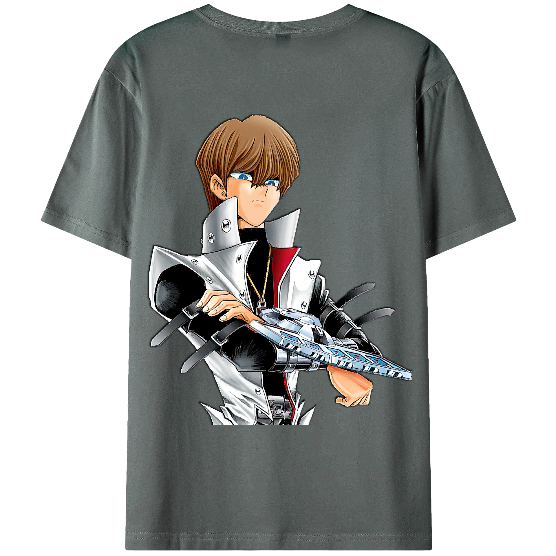 （画像用） 遊☆戯☆王 Yu-Gi-Oh! 綿100％ メンズ半袖Tシャツ（バックプリント） 通気性